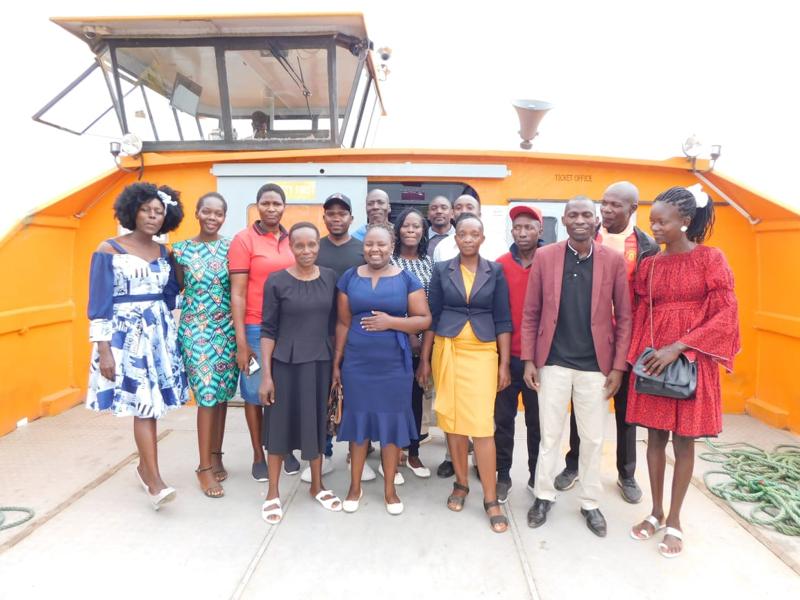 Teachers with pupils